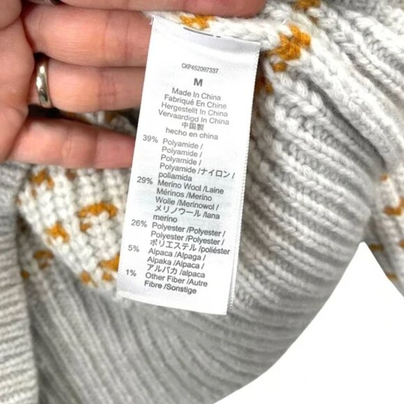 Madewell Striped Barfield Sweater Size M - Picture 9 of 9